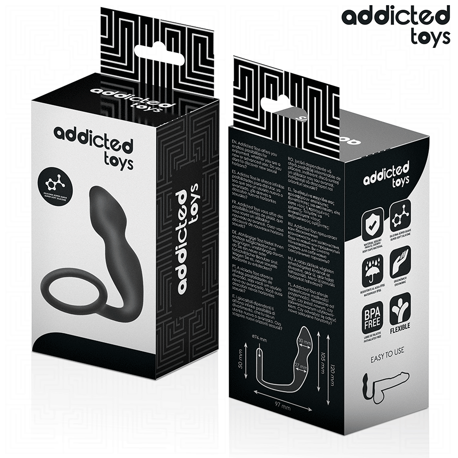 ADDICTED TOYS - PLUG ANAL AVEC ANNEAU MODÈLE 2 ADDICTED TOYS