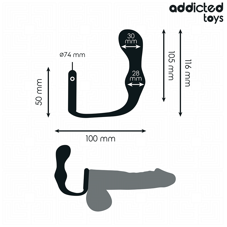 ADDICTED TOYS - PLUG ANAL AVEC ANNEAU MODÈLE 3 ADDICTED TOYS