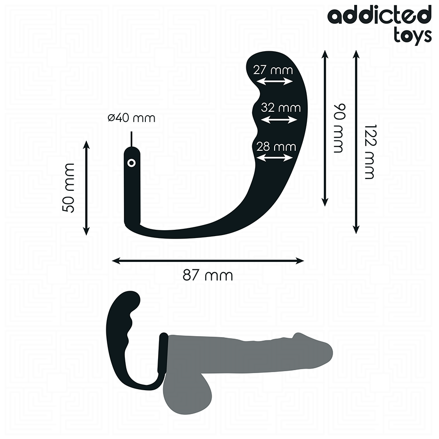 ADDICTED TOYS - PLUG ANAL AVEC ANNEAU MODÈLE 4 ADDICTED TOYS