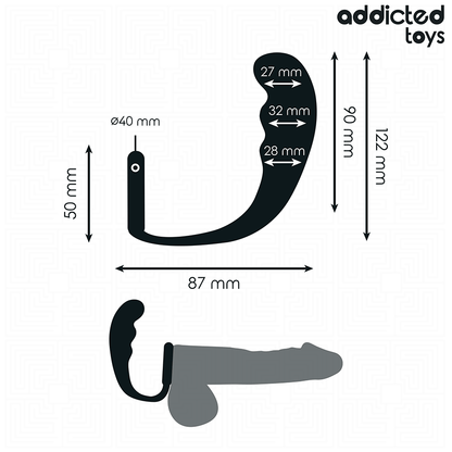 ADDICTED TOYS - PLUG ANAL AVEC ANNEAU MODÈLE 4 ADDICTED TOYS