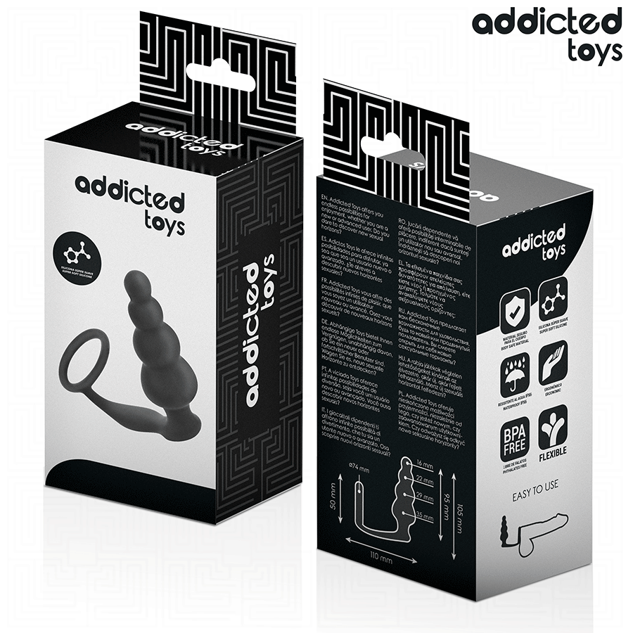 ADDICTED TOYS - PLUG ANAL AVEC ANNEAU MODÈLE 5 ADDICTED TOYS
