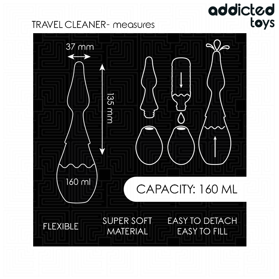 ADDICTED TOYS - NETTOYEUR DE VOYAGE MODÈLE 1 ADDICTED TOYS