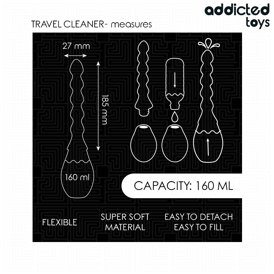 ADDICTED TOYS - NETTOYEUR DE VOYAGE MODÈLE 2 ADDICTED TOYS