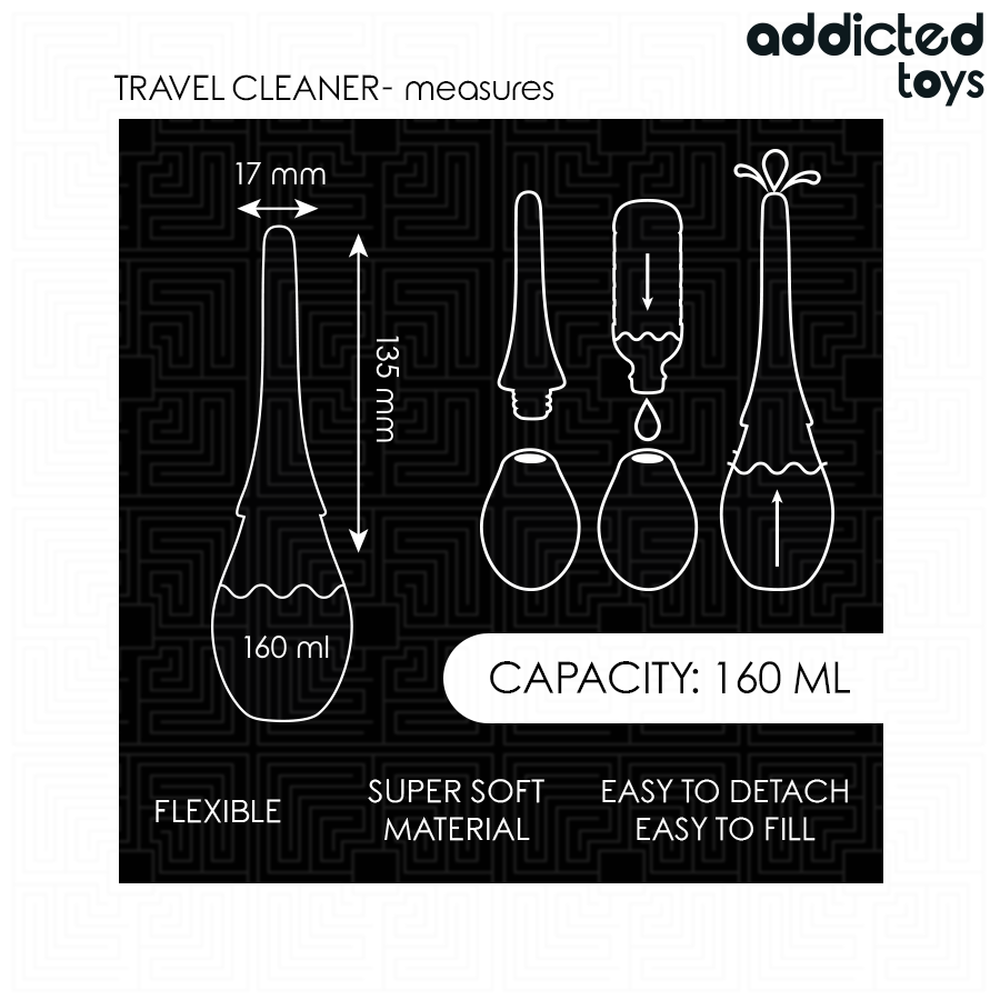 ADDICTED TOYS - NETTOYEUR DE VOYAGE MODÈLE 3 ADDICTED TOYS
