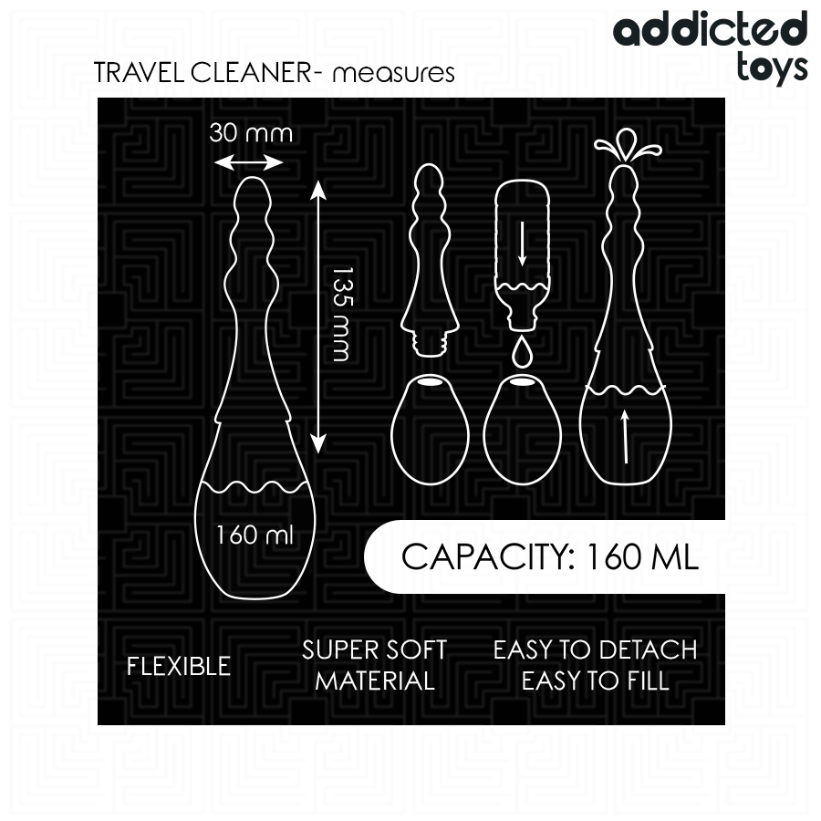 ADDICTED TOYS - NETTOYEUR DE VOYAGE MODÈLE 4 ADDICTED TOYS