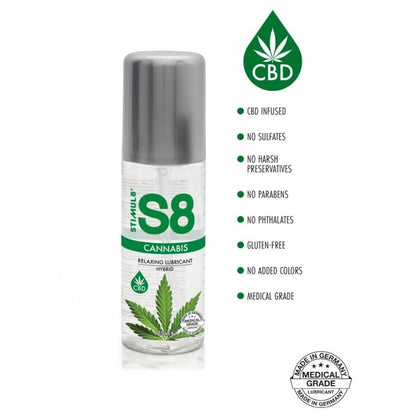 STIMUL8 - LUBRIFIANT HYBRIDE AU CANNABIS S8 125 ML STIMUL8