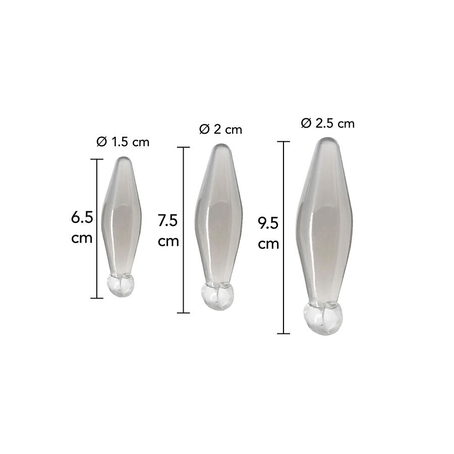 TOYJOY - JEU ANAL FINGER RIMMER 3 PIÈCES TRANSPARENT TOYJOY