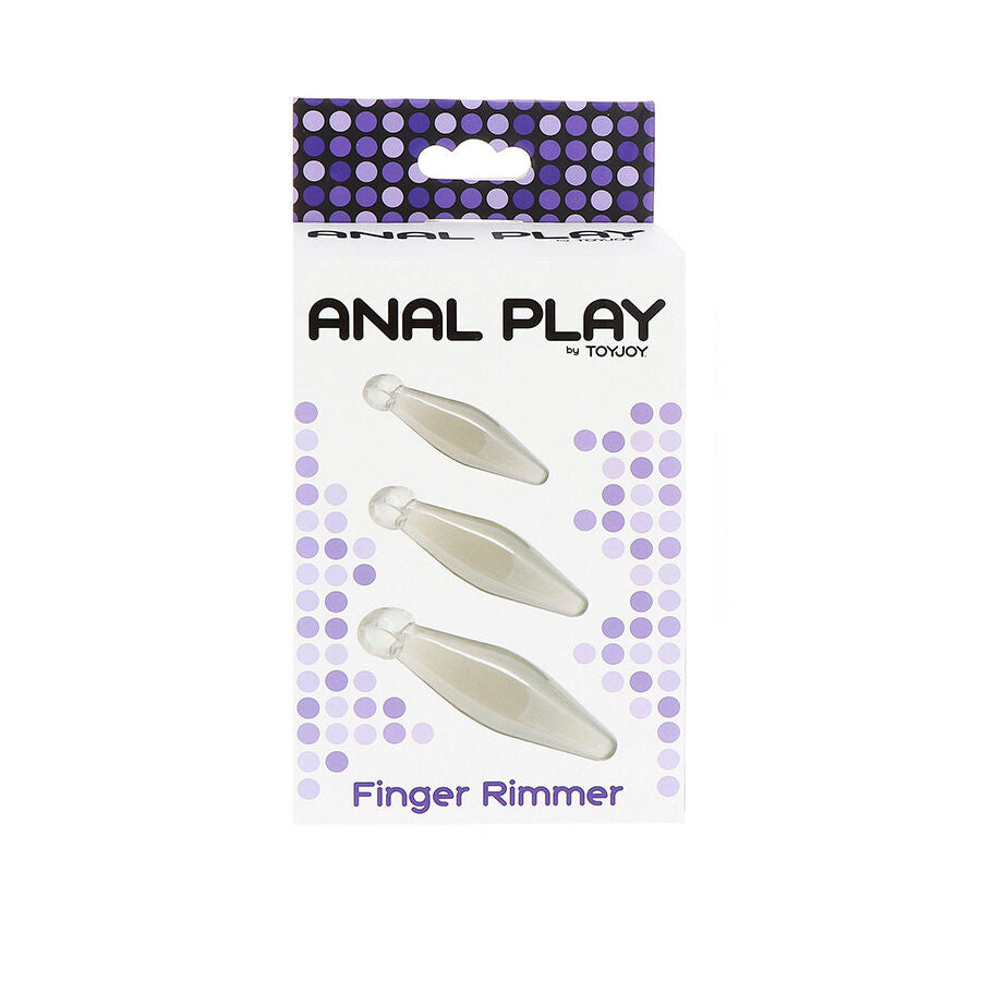 TOYJOY - JEU ANAL FINGER RIMMER 3 PIÈCES TRANSPARENT TOYJOY