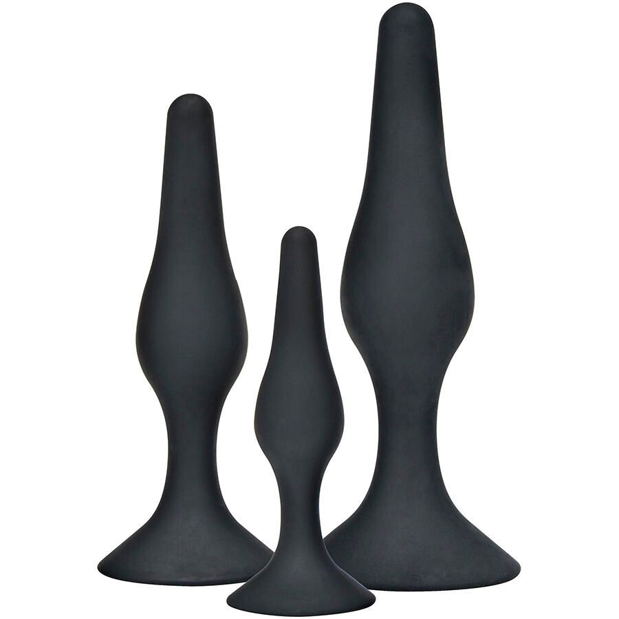 TOYJOY - Plug anal CURVY COMPANIONS 3 pièces Noir TOYJOY
