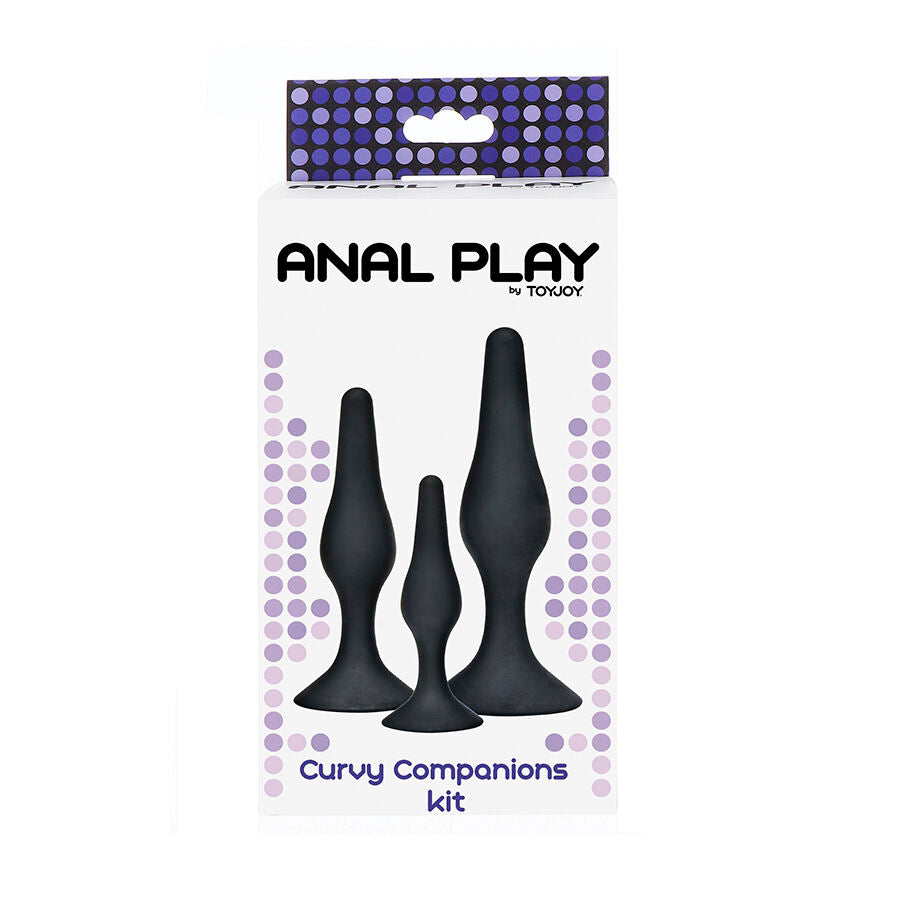 TOYJOY - Plug anal CURVY COMPANIONS 3 pièces Noir TOYJOY