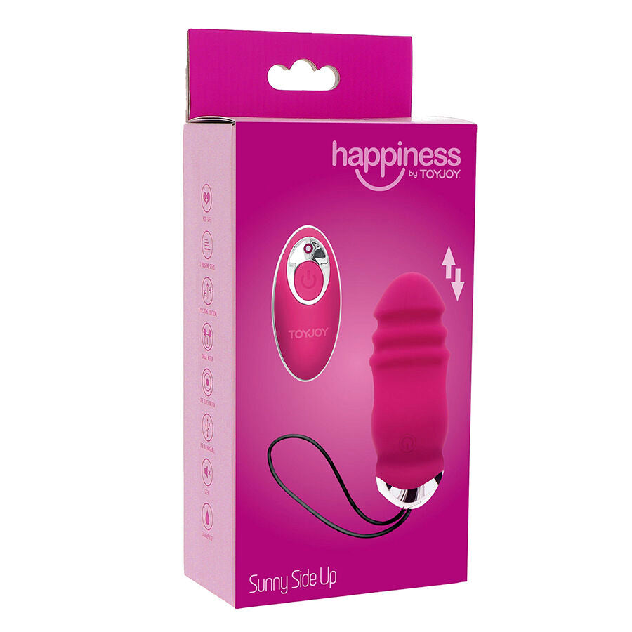 TOYJOY - HAPPINESS SUNN SIDE UP AND DOWN VIBRATEUR FUCHSIA TÉLÉCOMMANDE TOYJOY