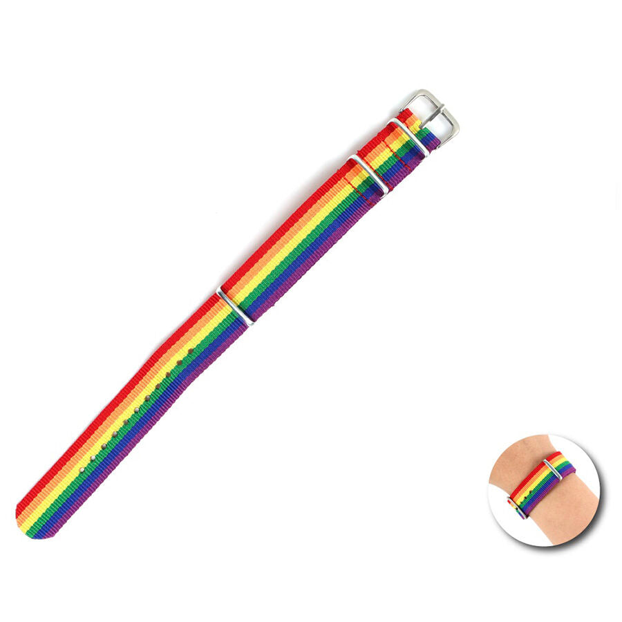 FIERTÉ - BRACELET DRAPEAU ARC-EN-CIEL PRIDE