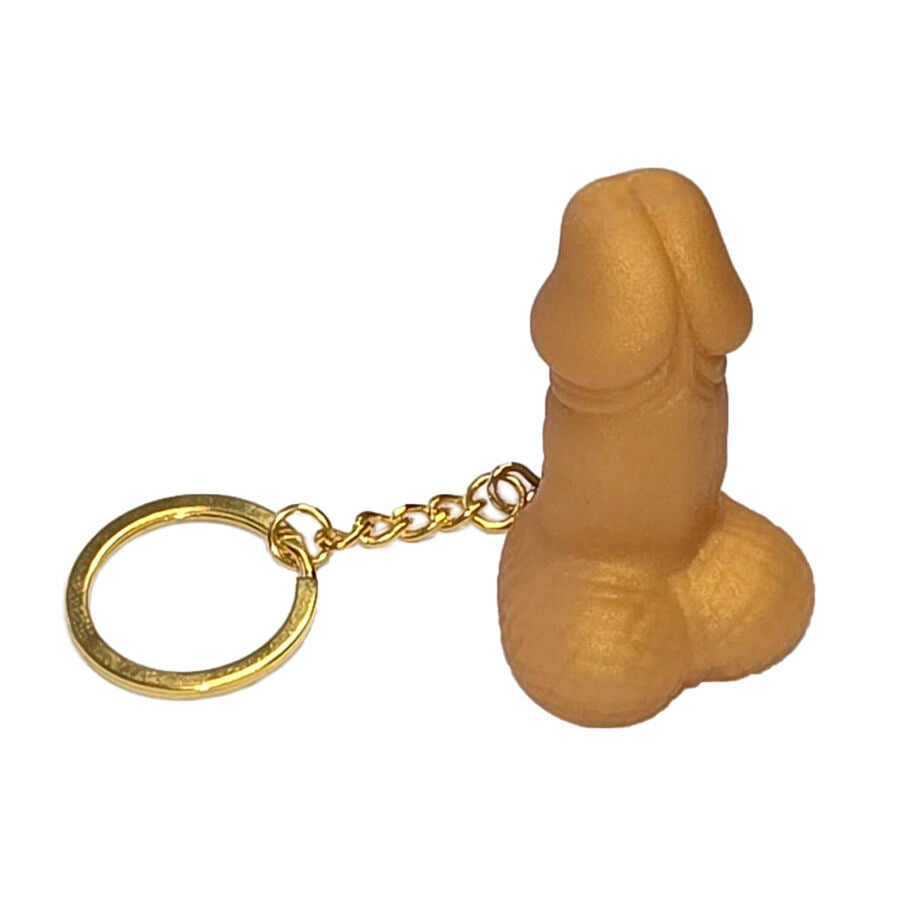DIABLO PICANTE - PORTE-CLÉS SIFFLET EN FORME DE PÉNIS COULEUR OR DIABLO PICANTE