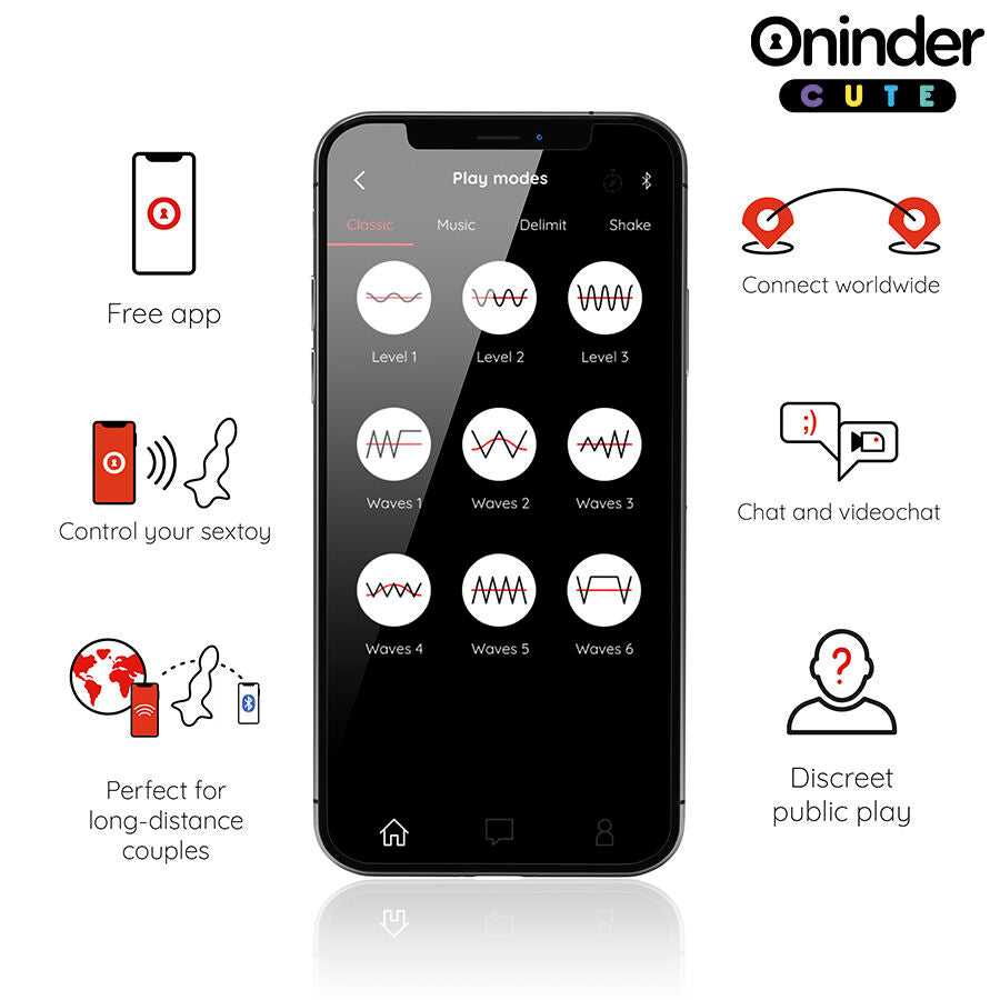 ONINDER CUTE - DILATATEUR ANAL VIBRANT LOVE BUTT - APPLICATION MONDIALE GRATUITE ONINDER CUTE
