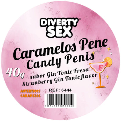 DIABLO PICANTE - 20 BONBONS PÉNIS À LA SAVEUR GIN & TONIC DIABLO PICANTE