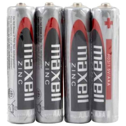 MAXELL - BATTERIE AU MANGANÈSE AAA R03 RÉTRACTABLE*4 MAXELL