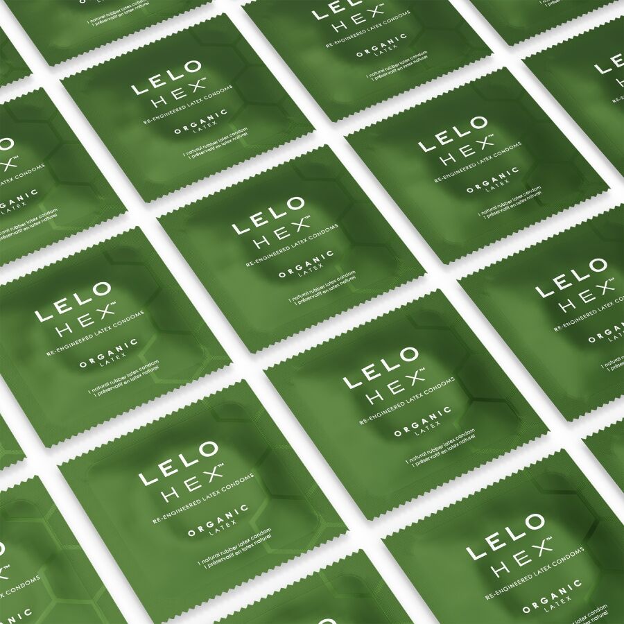 LELO - HEX BOÎTE DE PRÉSERVATIFS BIOLOGIQUES 3 UNITÉS LELO