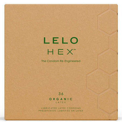 LELO - HEX BOÎTE DE PRÉSERVATIFS BIOLOGIQUES 36 UNITÉS LELO