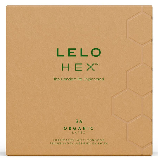 LELO - HEX BOÎTE DE PRÉSERVATIFS BIOLOGIQUES 36 UNITÉS LELO