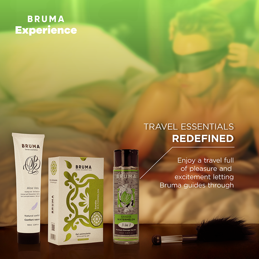 BRUMA XPERIENCE - KIT TENTATION PASTÈQUE DOUCE AVEC AMPLIFICATEUR D'ORGASME BRUMA