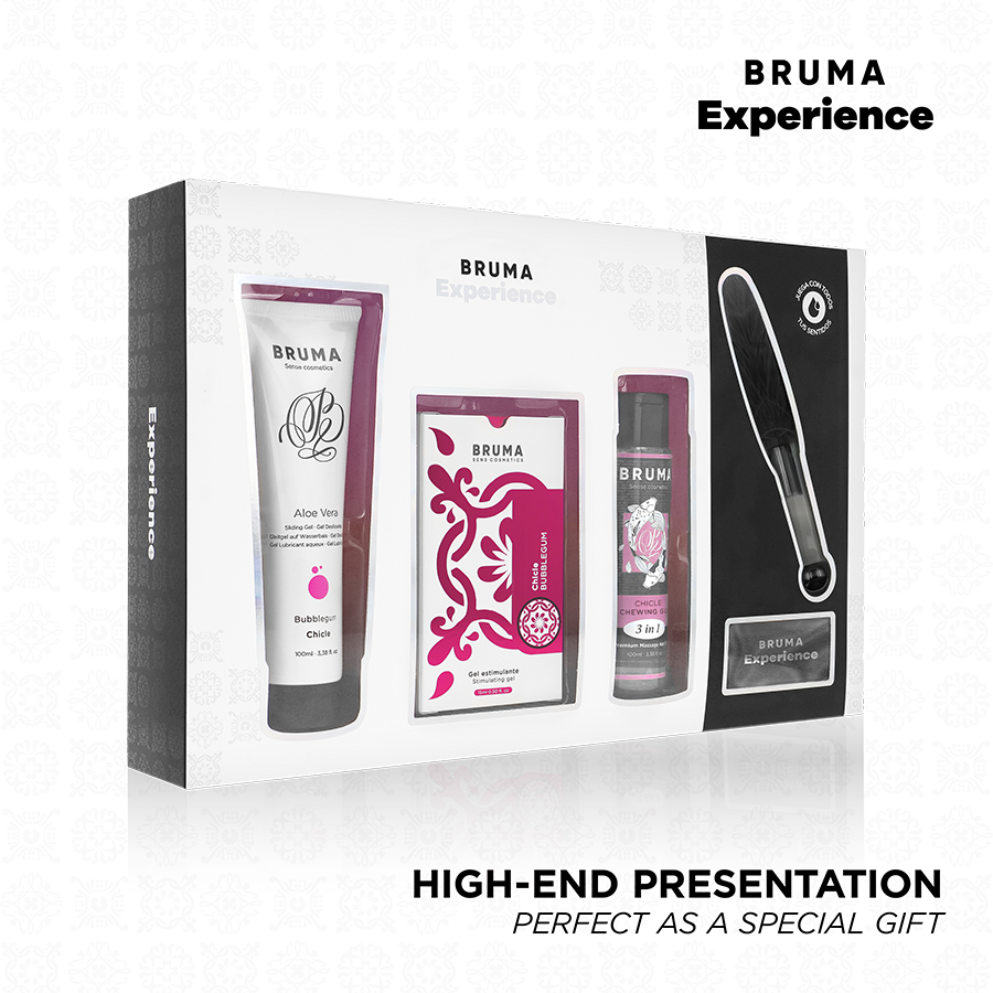 BRUMA XPERIENCE - KIT TENTATION DE GOMME SUCRÉ AVEC AMPLIFICATEUR D'ORGASME BRUMA