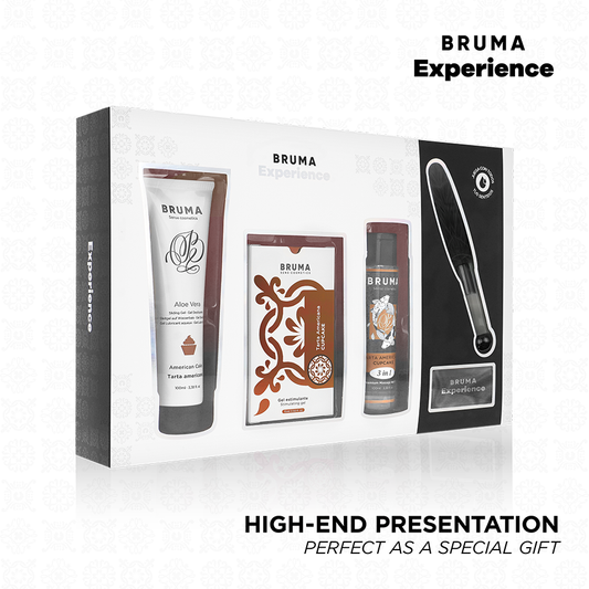 BRUMA XPERIENCE - KIT TENTATION DE TARTE AMÉRICAINE DOUCE AVEC AMPLIFICATEUR D'ORGASME BRUMA