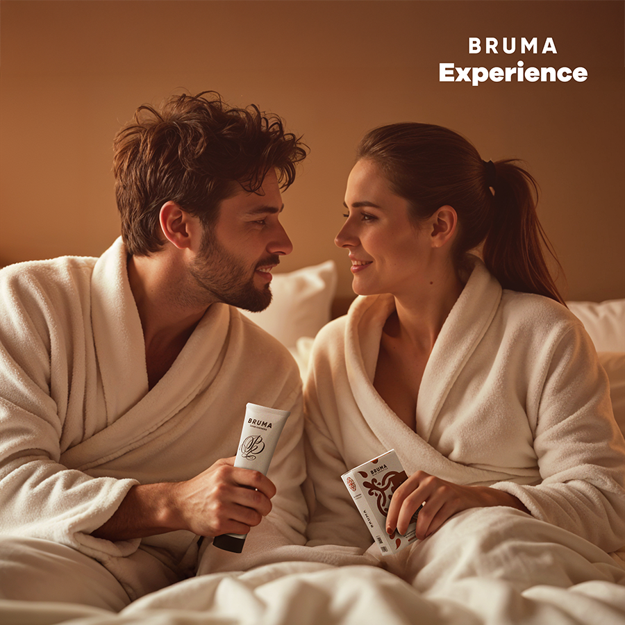 BRUMA XPERIENCE - KIT TENTATION DE TARTE AMÉRICAINE DOUCE AVEC AMPLIFICATEUR D'ORGASME BRUMA