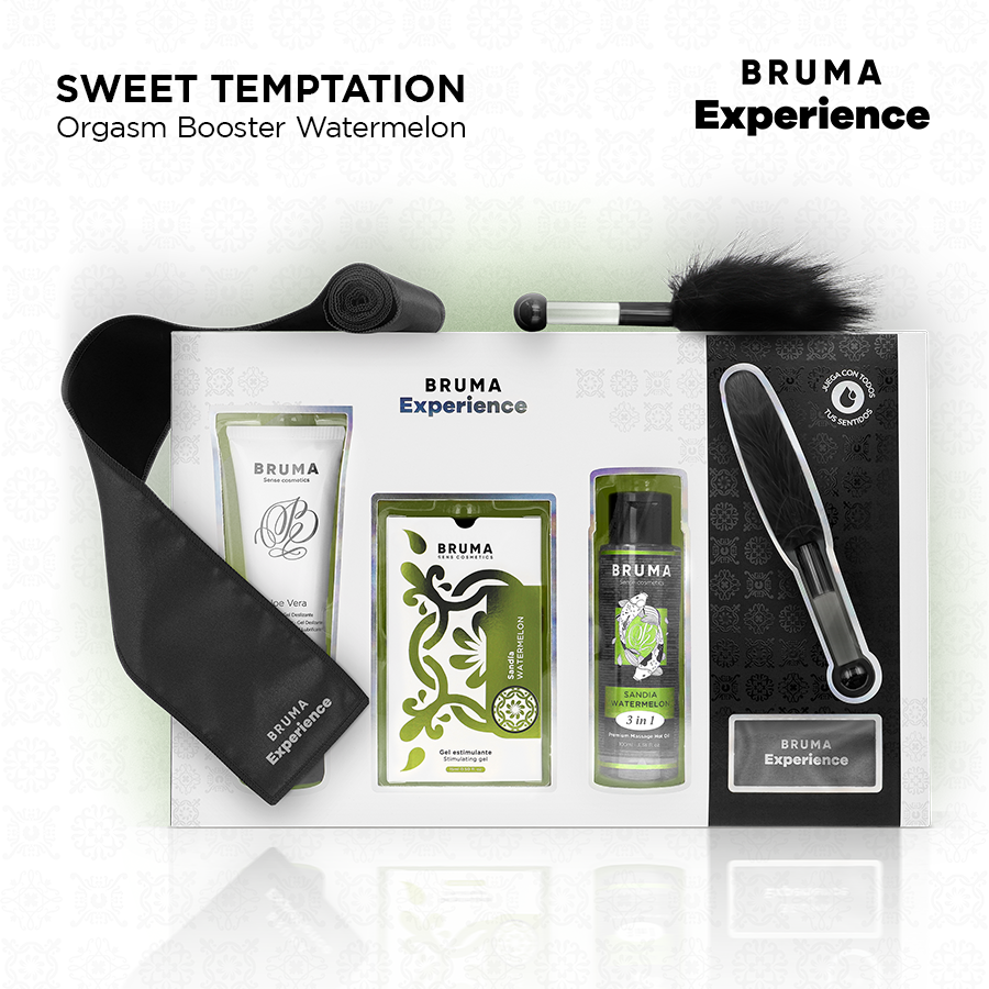 BRUMA XPERIENCE - KIT TENTATION PASTÈQUE DOUCE AVEC AMPLIFICATEUR D'ORGASME BRUMA