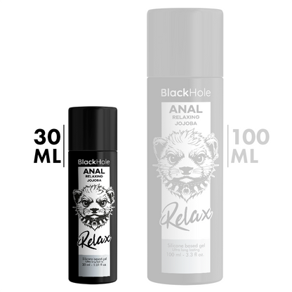 BLACK HOLE - RELAXANT ANAL JOJOBA RELAX BASE SILICONE 30 ML BLACK HOLE