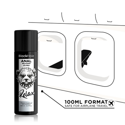 BLACK HOLE - RELAXANT ANAL JOJOBA RELAX BASE SILICONE 100 ML BLACK HOLE