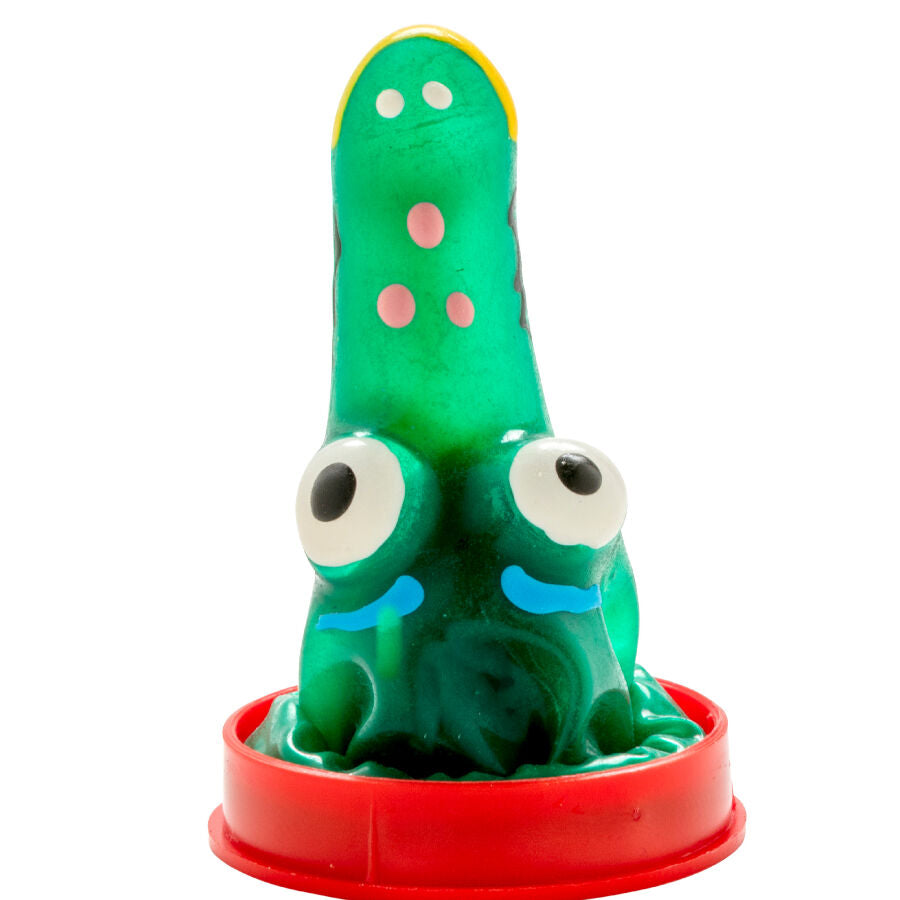 CONDOMERIE - PRÉSERVATIFS FANTAISIE PEINTS À LA MAIN MODÈLE CROCODILE 1 CONDOMERIE