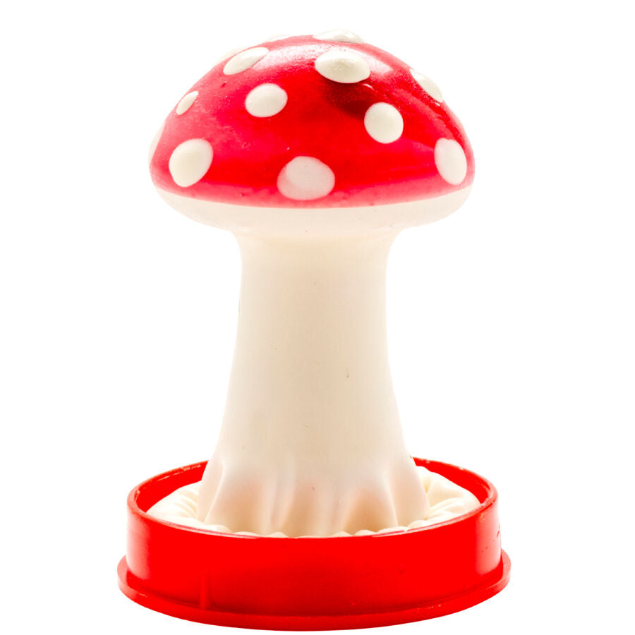 CONDOMERIE - PRÉSERVATIFS FANTAISIE PEINTS À LA MAIN MODÈLE CHAMPIGNON 1 CONDOMERIE