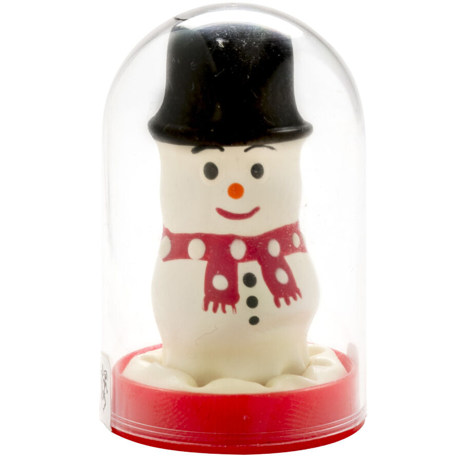 CONDOMERIE - PRÉSERVATIFS FANTAISIE PEINTS À LA MAIN BONHOMME DE NEIGE CONDOMERIE