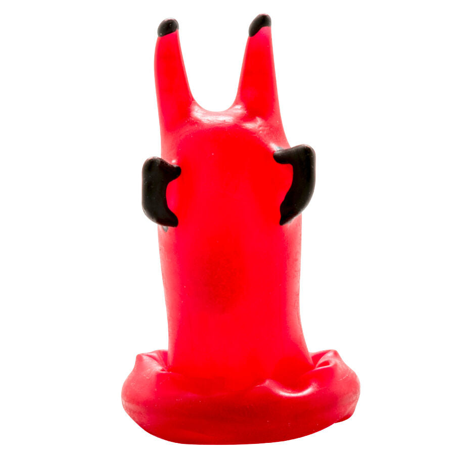 CONDOMERIE - PRÉSERVATIFS FANTAISIE PEINTS À LA MAIN RED DEVIL CONDOMERIE