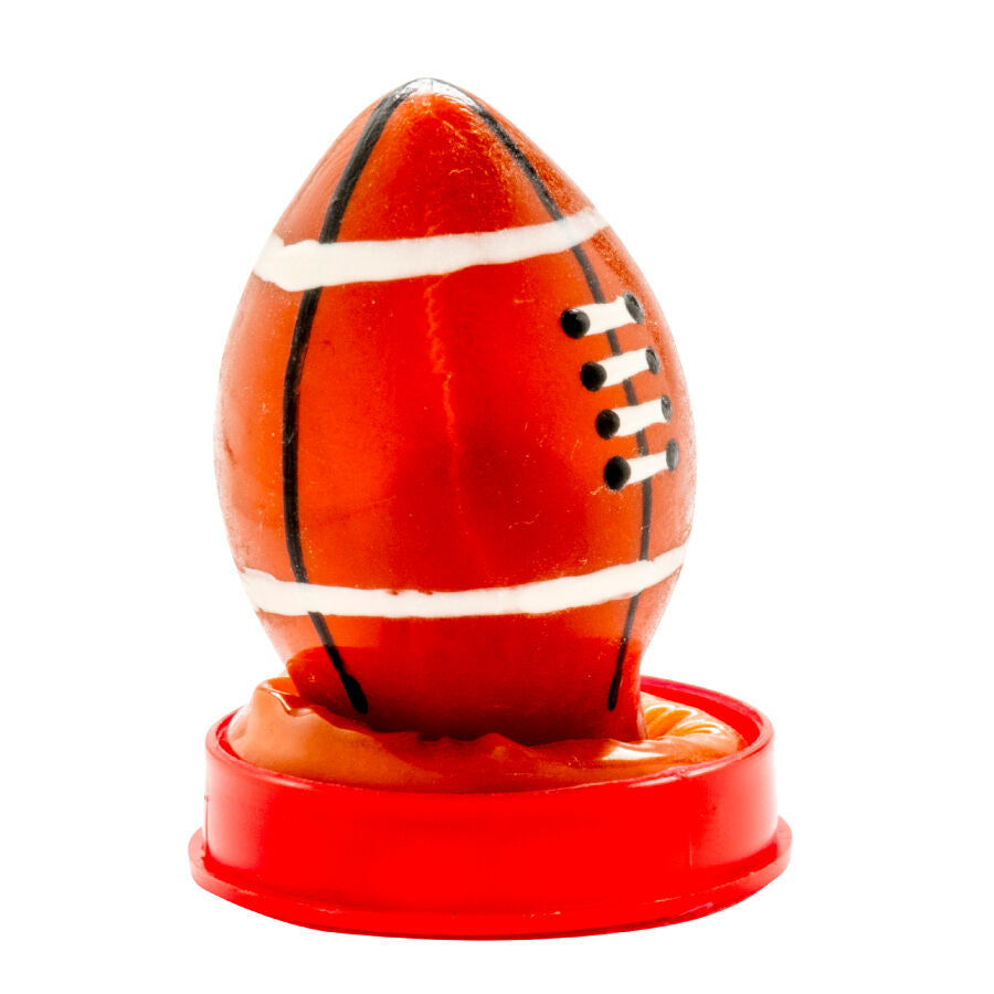 CONDOMERIE - PRÉSERVATIFS FANTAISIE PEINTS À LA MAIN BALLON DE RUGBY CONDOMERIE