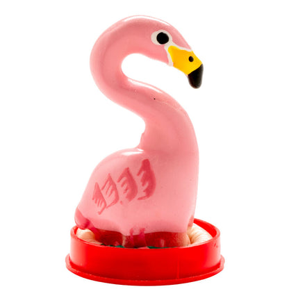 CONDOMERIE - PRÉSERVATIFS FANTAISIE PEINTS À LA MAIN ROSE FLAMANT CONDOMERIE