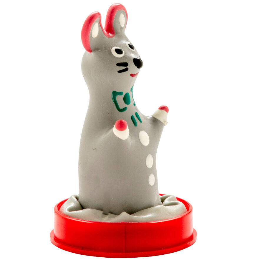 CONDOMERIE - PRÉSERVATIFS FANTAISIE PEINTS À LA MAIN MODÈLE SOURIS 1 CONDOMERIE