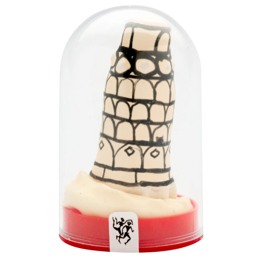 CONDOMERIE - PRÉSERVATIFS FANTAISIE PEINTS À LA MAIN TOUR DE PISE CONDOMERIE