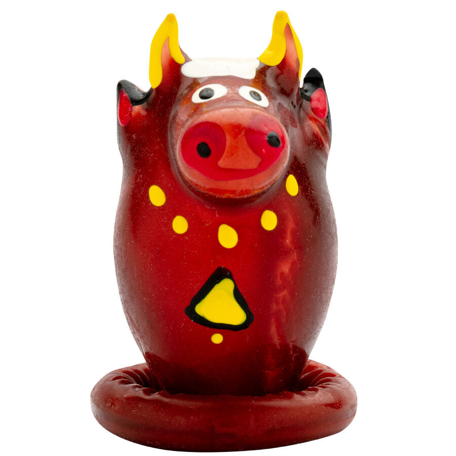 CONDOMERIE - PRÉSERVATIFS FANTAISIE PEINTS À LA MAIN MODÈLE TAUREAU 1 CONDOMERIE