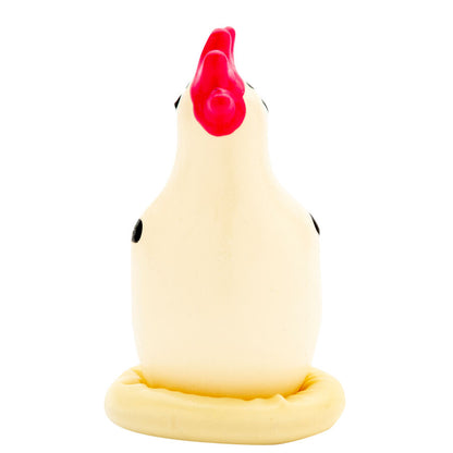 CONDOMERIE - PRÉSERVATIFS FANTAISIE PEINTS À LA MAIN COQ COCKY CONDOMERIE