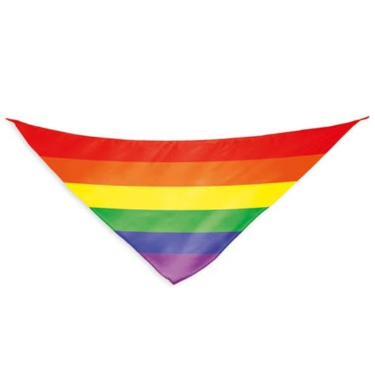 PRIDE - ÉCHARPE TRIANGULAIRE EN COTON AVEC DRAPEAU ARC-EN-CIEL PRIDE