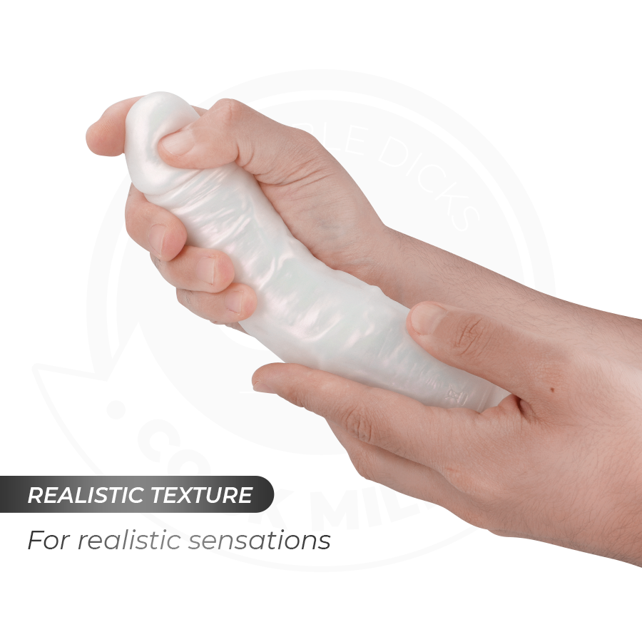 COCK MILLER - GODE AVEC VENTOUSE, LUMIÈRES ET VIBRATIONS AVEC TÉLÉCOMMANDE BLANC 21,5 CM COCK MILLER