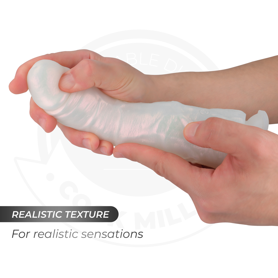 COCK MILLER - GODE AVEC VENTOUSE, LUMIÈRES ET VIBRATIONS AVEC TÉLÉCOMMANDE BLANC 19,5 CM COCK MILLER