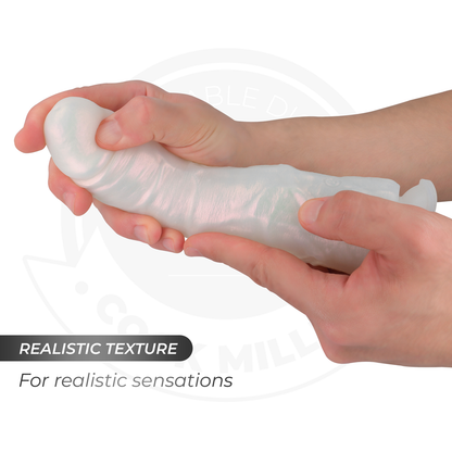 COCK MILLER - GODE AVEC VENTOUSE, LUMIÈRES ET VIBRATIONS AVEC TÉLÉCOMMANDE BLANC 19,5 CM COCK MILLER