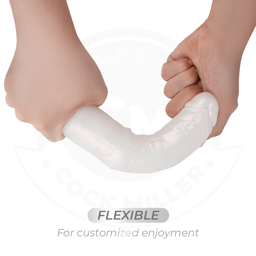 COCK MILLER - GODE AVEC VENTOUSE, LUMIÈRES ET VIBRATIONS AVEC TÉLÉCOMMANDE BLANC 19,5 CM COCK MILLER