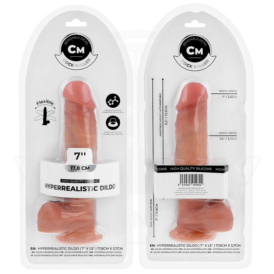 COCK MILLER - GODE ARTICULABLE HYPERRÉALISTE 17,8 CM COCK MILLER