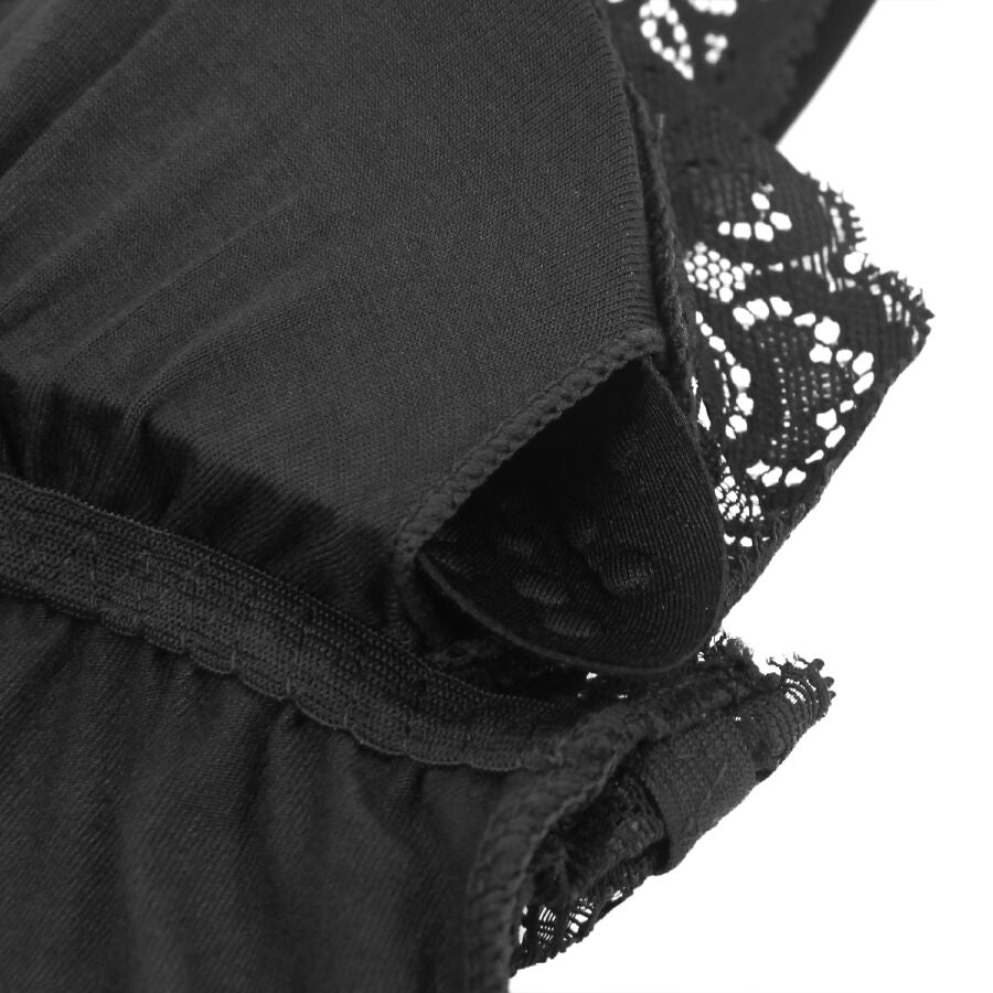 SUBBLIME - TEDDY DÉTAIL DENTELLE FLORALE NOIR S/M SUBBLIME BODIES