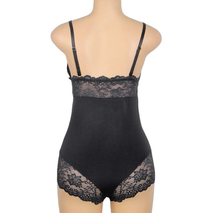 SUBBLIME - TEDDY DÉTAIL DENTELLE FLORALE NOIR S/M SUBBLIME BODIES