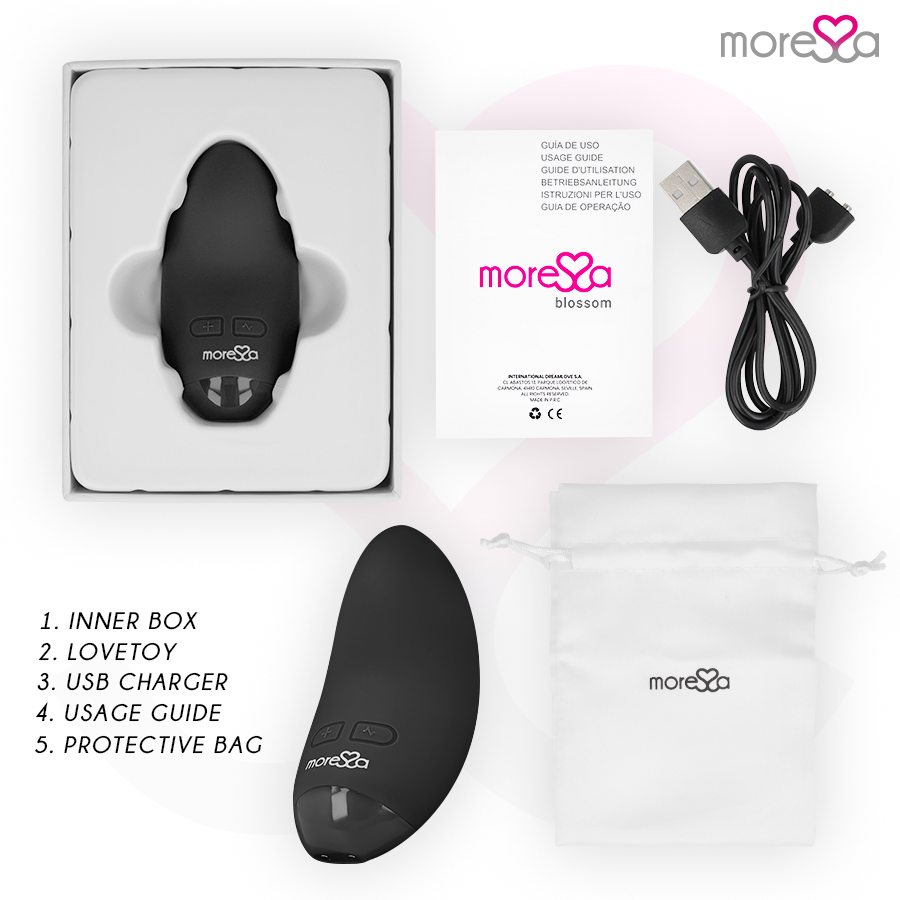 MORESSA - VIBRATEUR BLOSSOM NOIR MORESSA