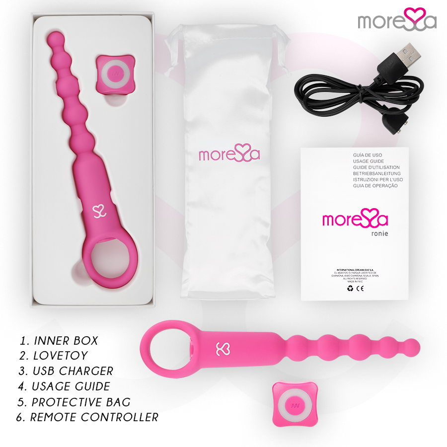 MORESSA - RONIE TÉLÉCOMMANDE PLAISIR ANAL ROSE MORESSA